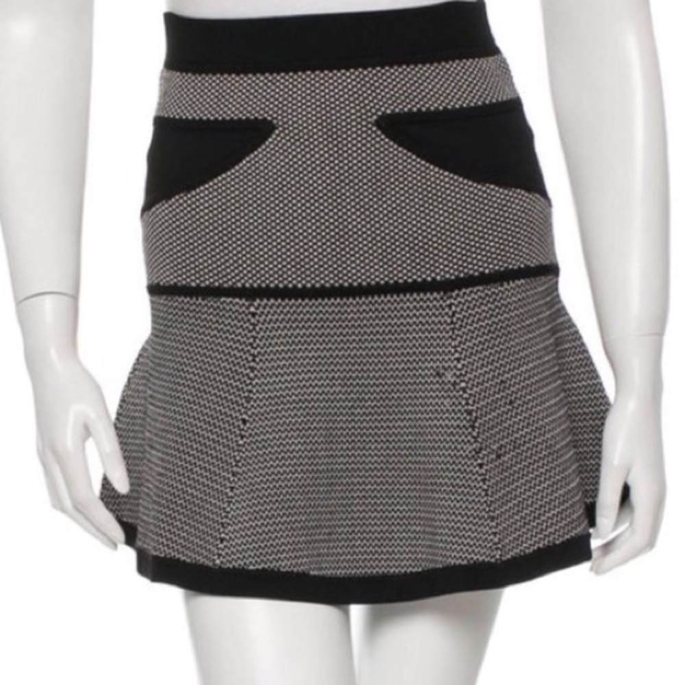 A.L.C. Flared Knit Mini Skirt